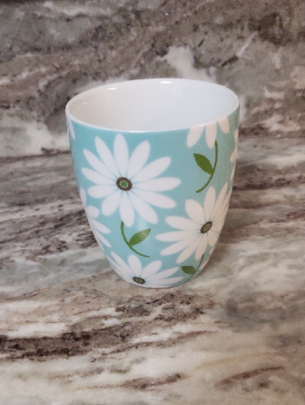 Hallmark Aqua Daisy Floral Ceramic Coffee Mug - Picture 4 of 6